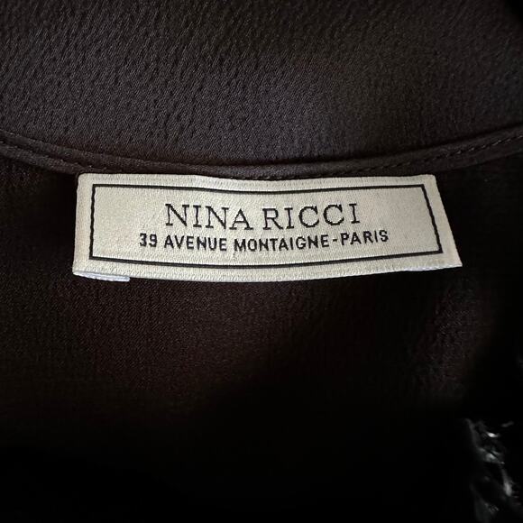 Nina Ricci Flower Gown Black - Picture 11 of 12